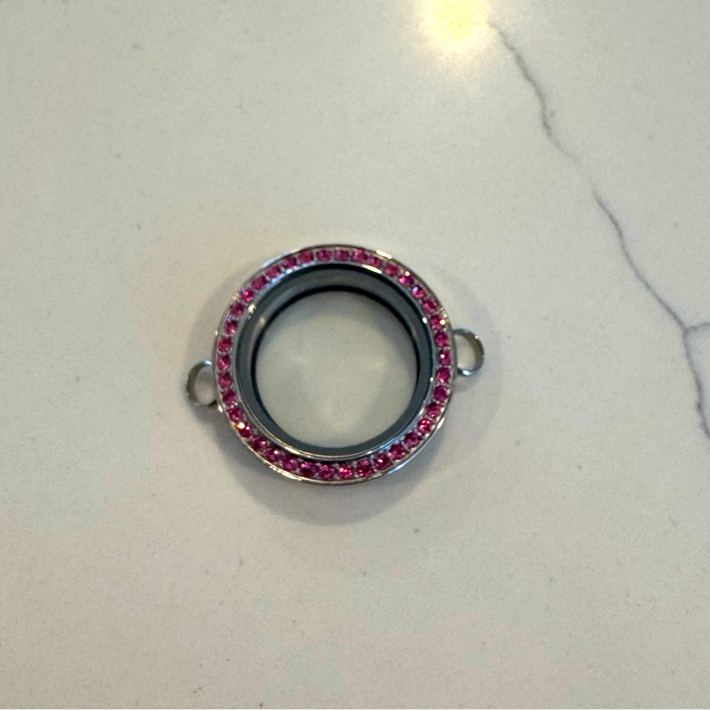 Pink Crystal Medium Wrist Locket 15$